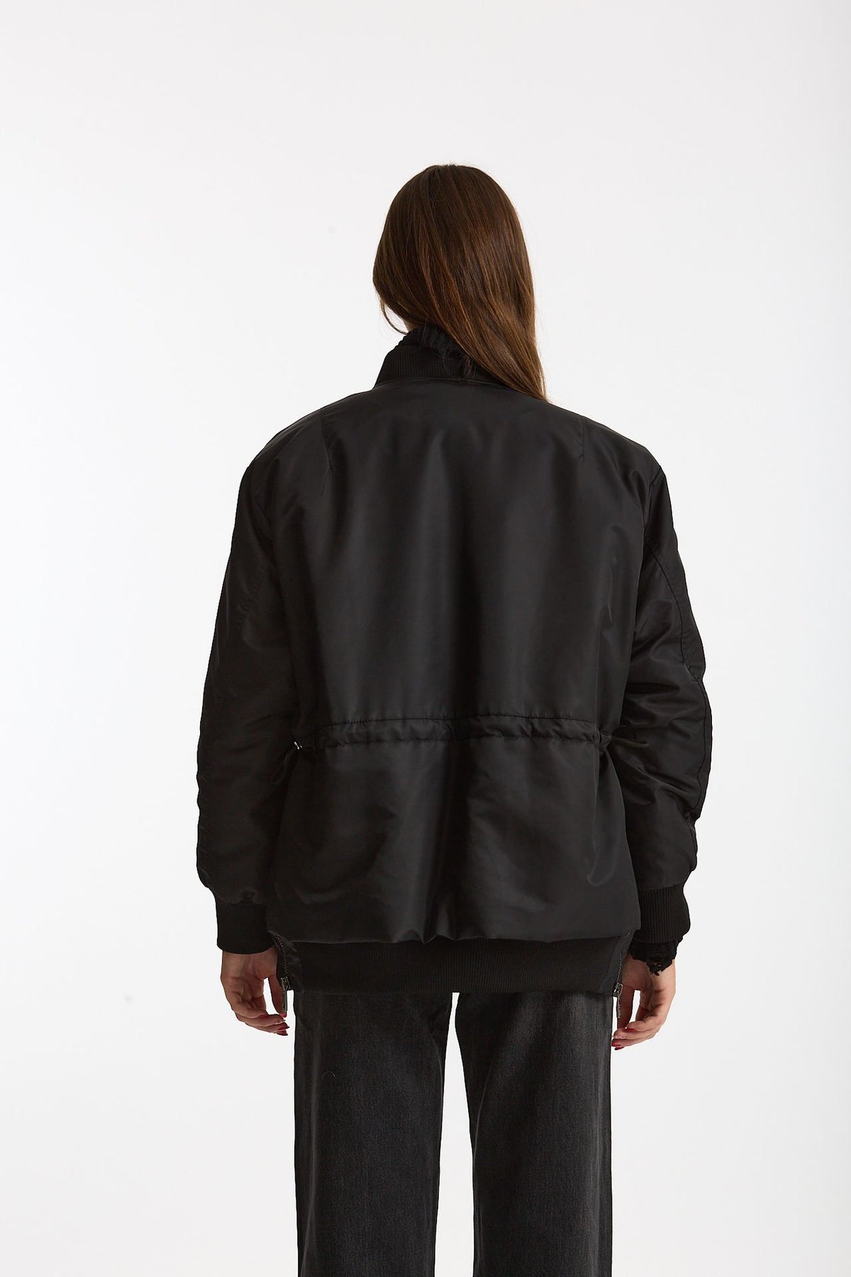 Bomber in nylon nero women Giorgio brato - 3