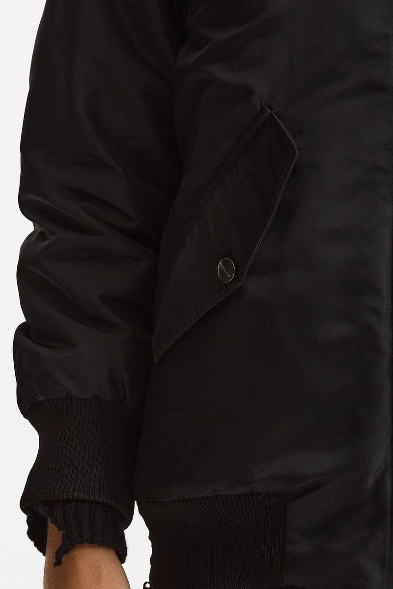 Bomber in nylon nero women Giorgio brato - 7