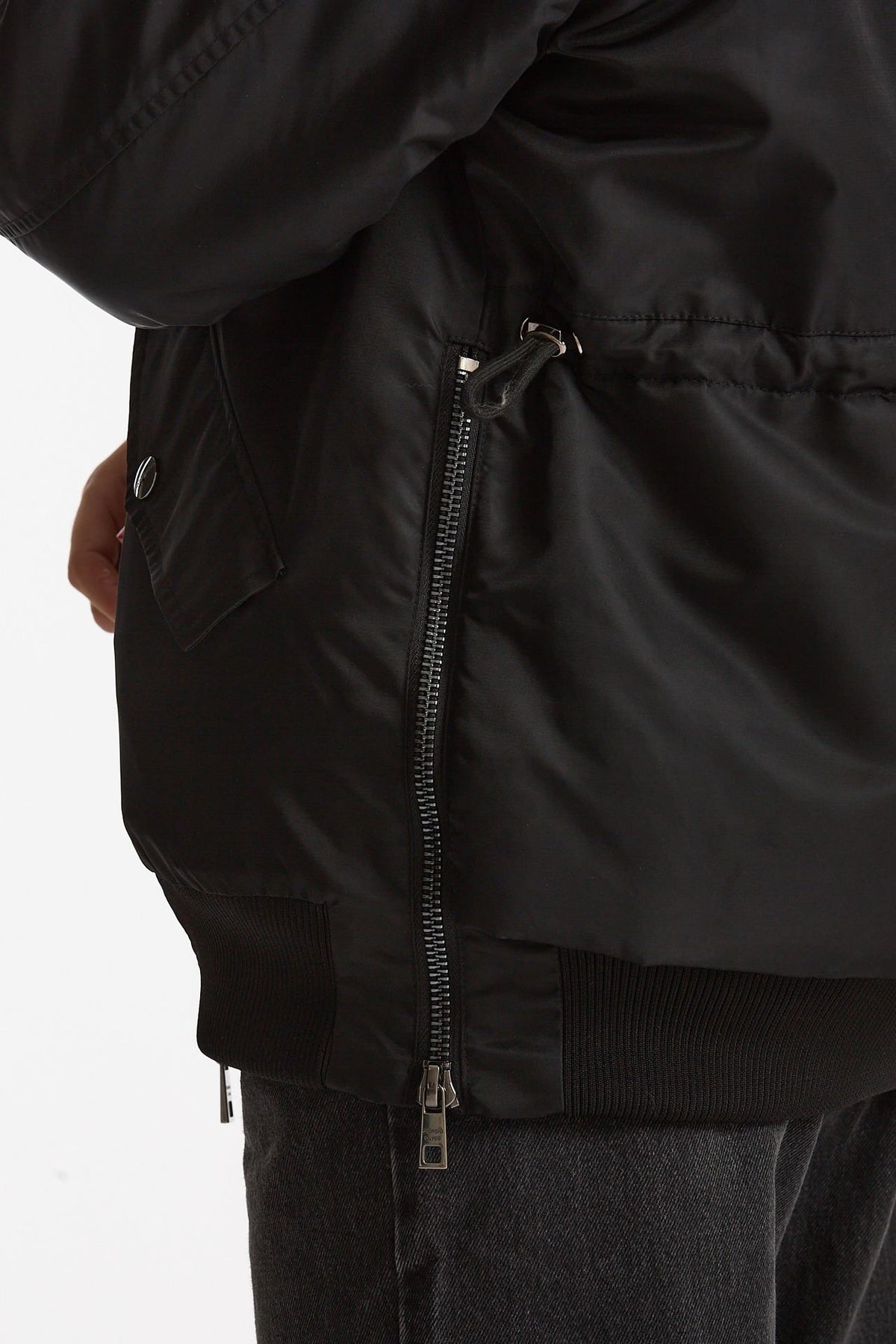 Bomber in nylon nero women Giorgio brato - 8