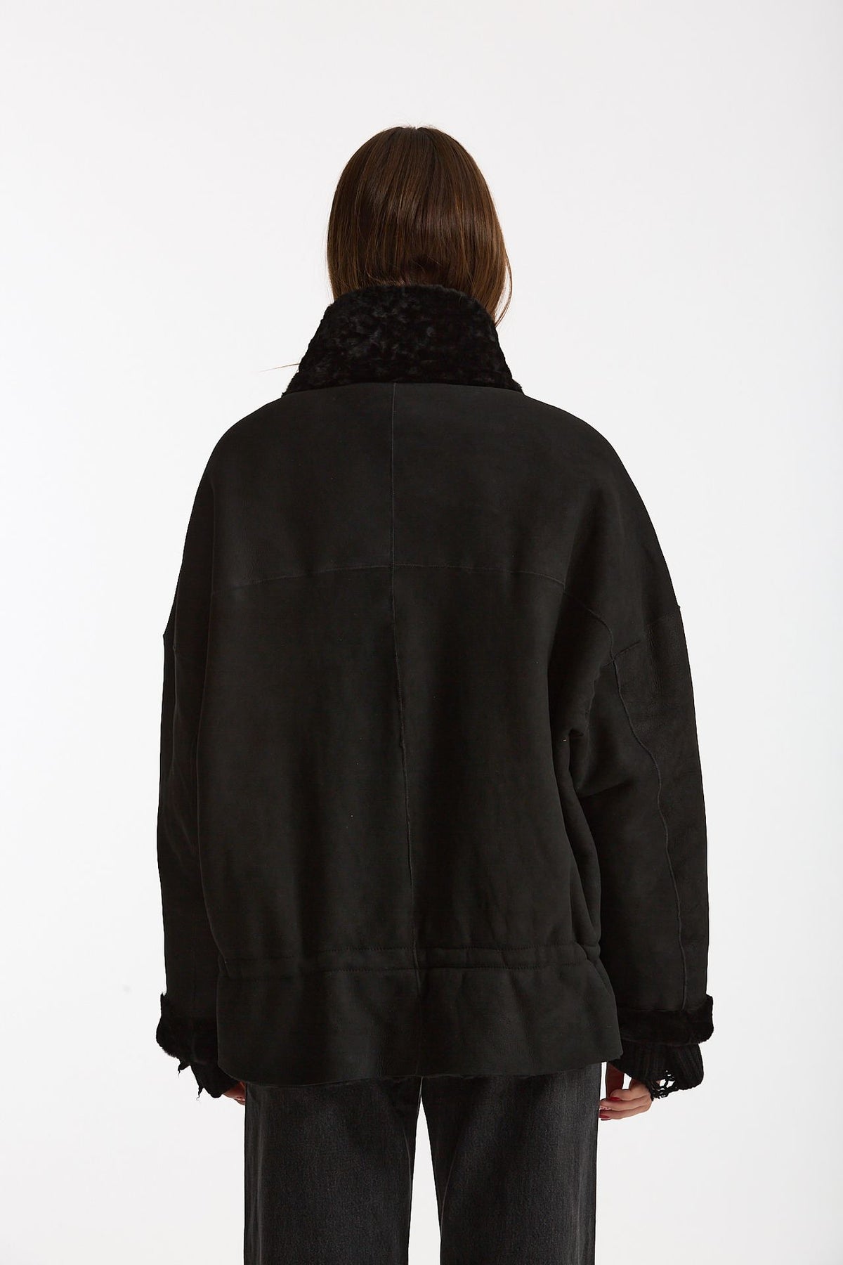 Giubbino in shearling reversibile nero women Giorgio brato - 5