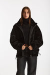Giubbino in shearling reversibile nero women Giorgio brato - 2