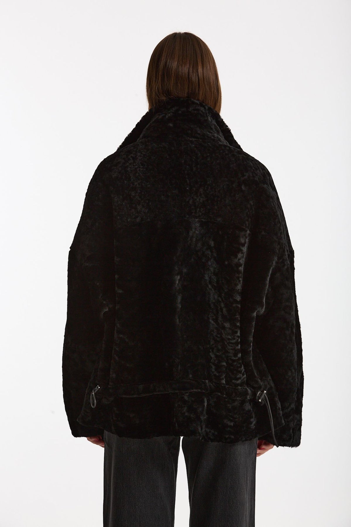 Giubbino in shearling reversibile nero women Giorgio brato - 7