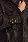 Giubbino in pelle collo alto nero women Giorgio brato - 5