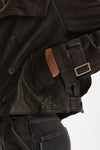 Giubbino in pelle collo alto nero women Giorgio brato - 7
