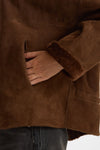 Giubbino in shearling reversibile miele women Giorgio brato - 6