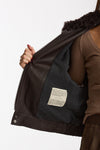 Giubbino over in pelle testa moro women Giorgio brato - 5