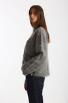 Maglia ABEL girocollo oversize grigio women Department five - 2
