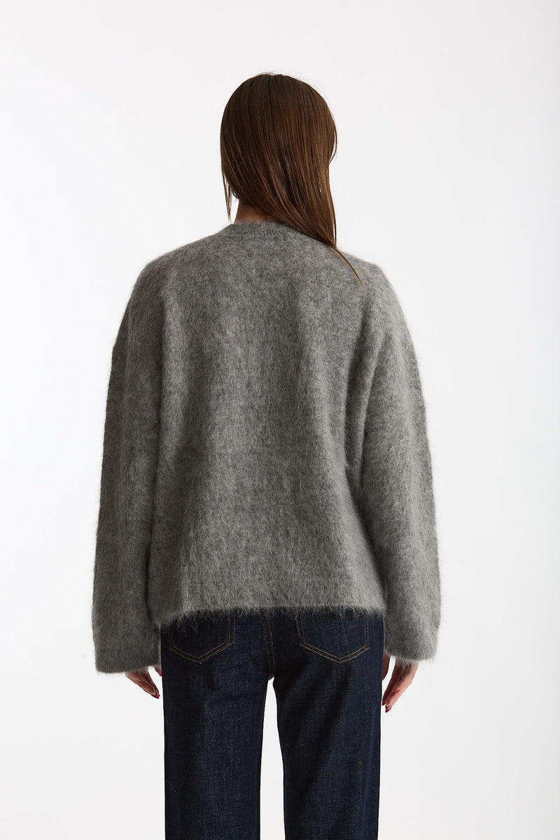 Maglia ABEL girocollo oversize grigio women Department five - 3