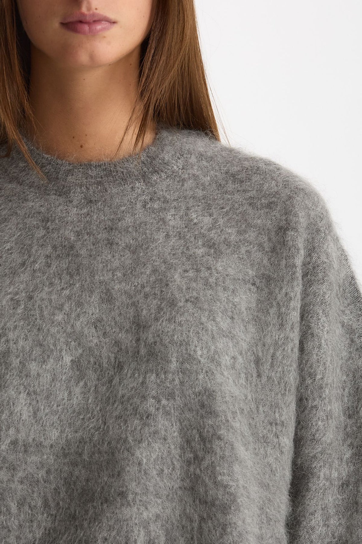 Maglia ABEL girocollo oversize grigio women Department five - 4