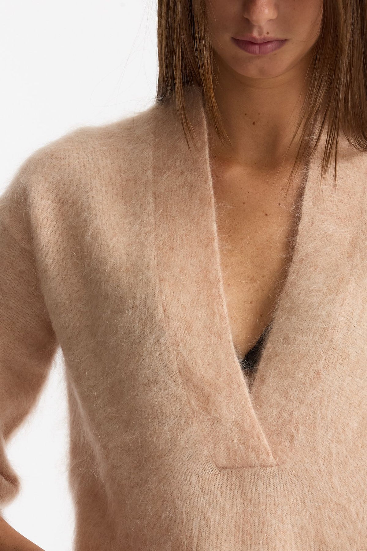 Maglia ABEL girocollo oversize rosa tenue women Department five - 4
