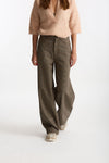 Pantalone EXPRESS check wide leg grigio women Department five - 5