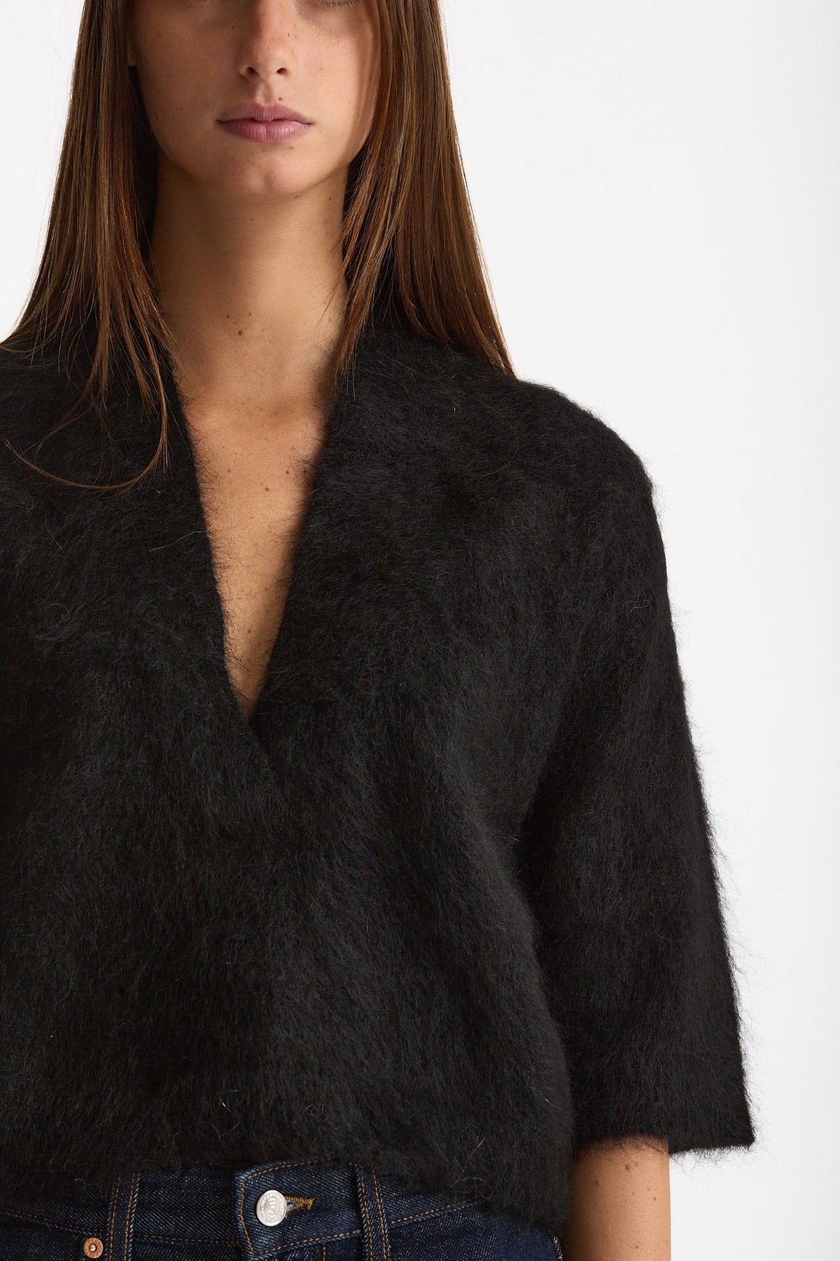 Maglia ABEL girocollo oversize nero women Department five - 4