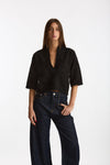 Maglia ABEL girocollo oversize nero women Department five - 1