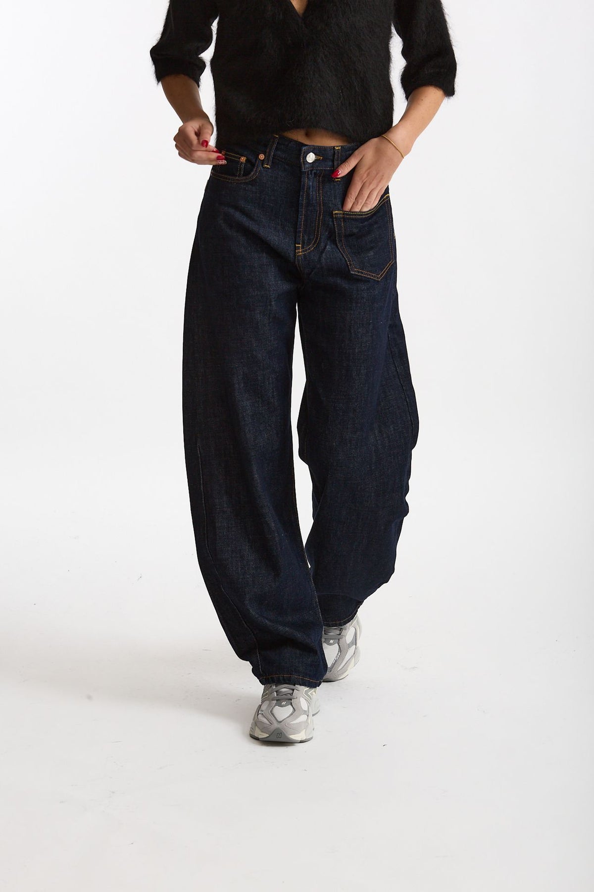 Jeans loose-fit GOOD Lavaggio bagnato scuro women Department five - 1