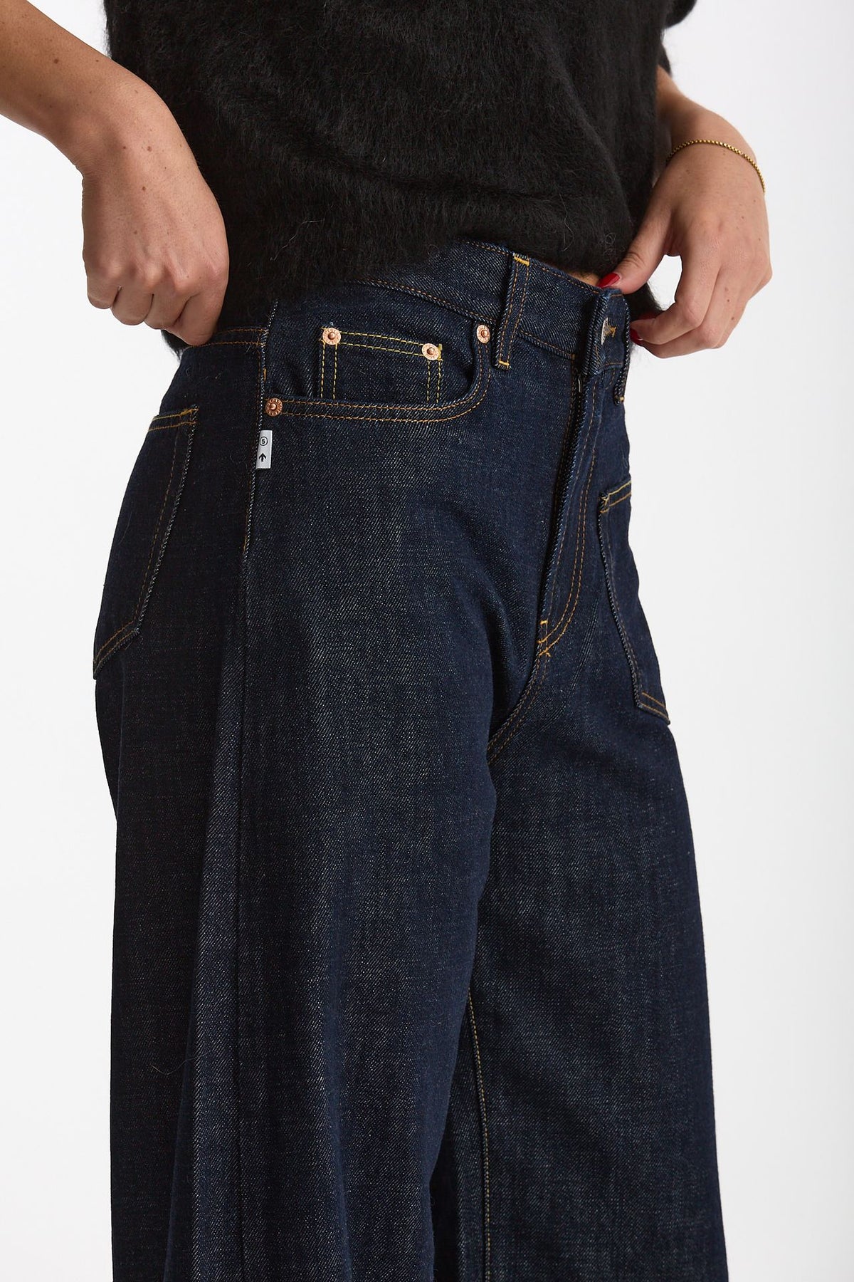 Jeans loose-fit GOOD Lavaggio bagnato scuro women Department five - 6
