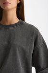 Felpa in cotone effetto slavato DUVAL grigio women Department five - 4