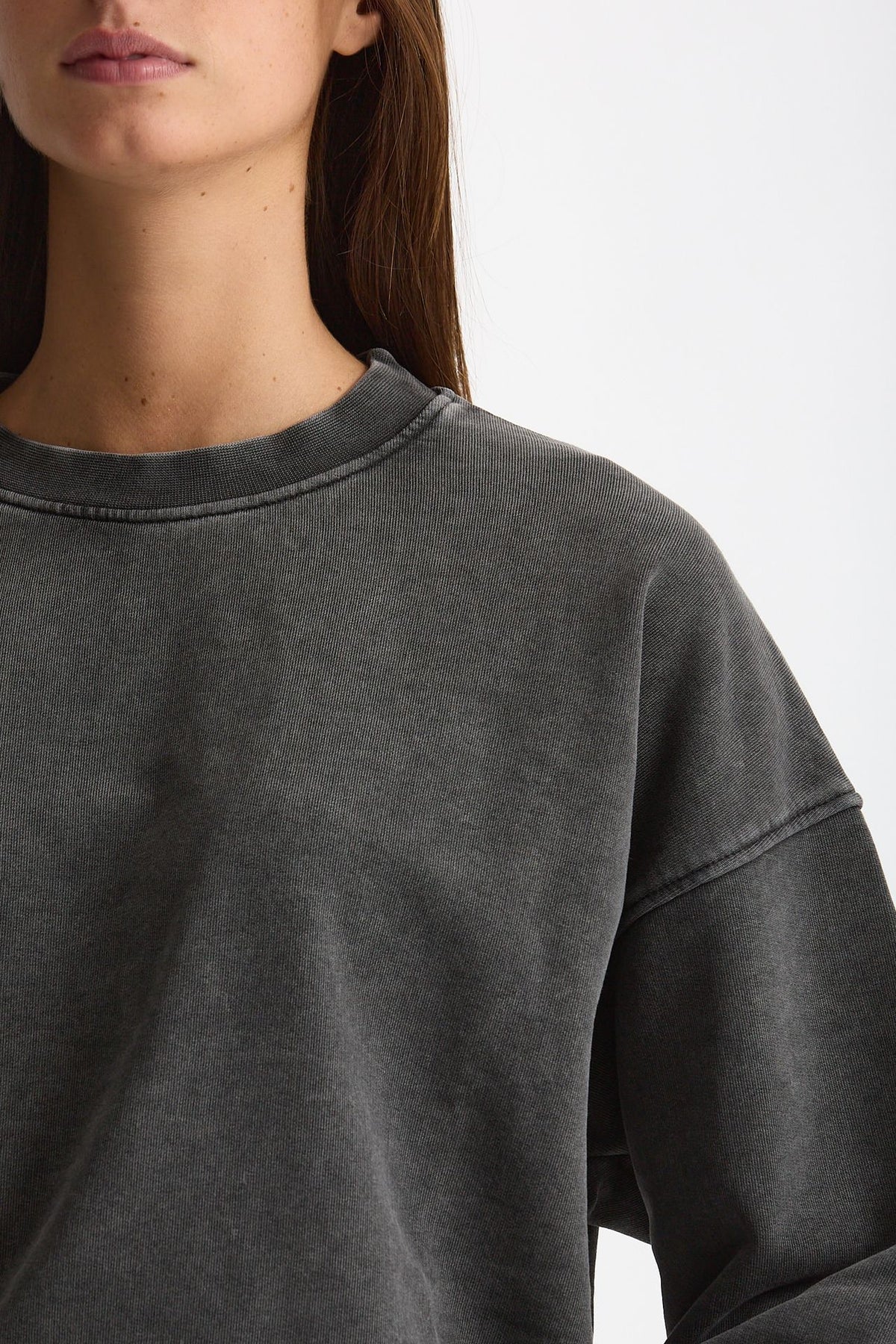 Felpa in cotone effetto slavato DUVAL grigio women Department five - 4