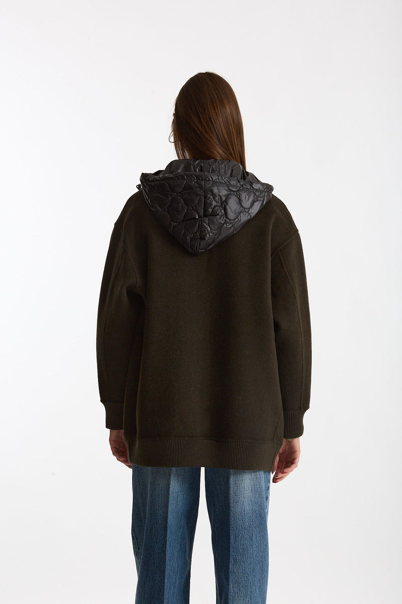 Bomber in lana ISLA verde militare women Department five - 3