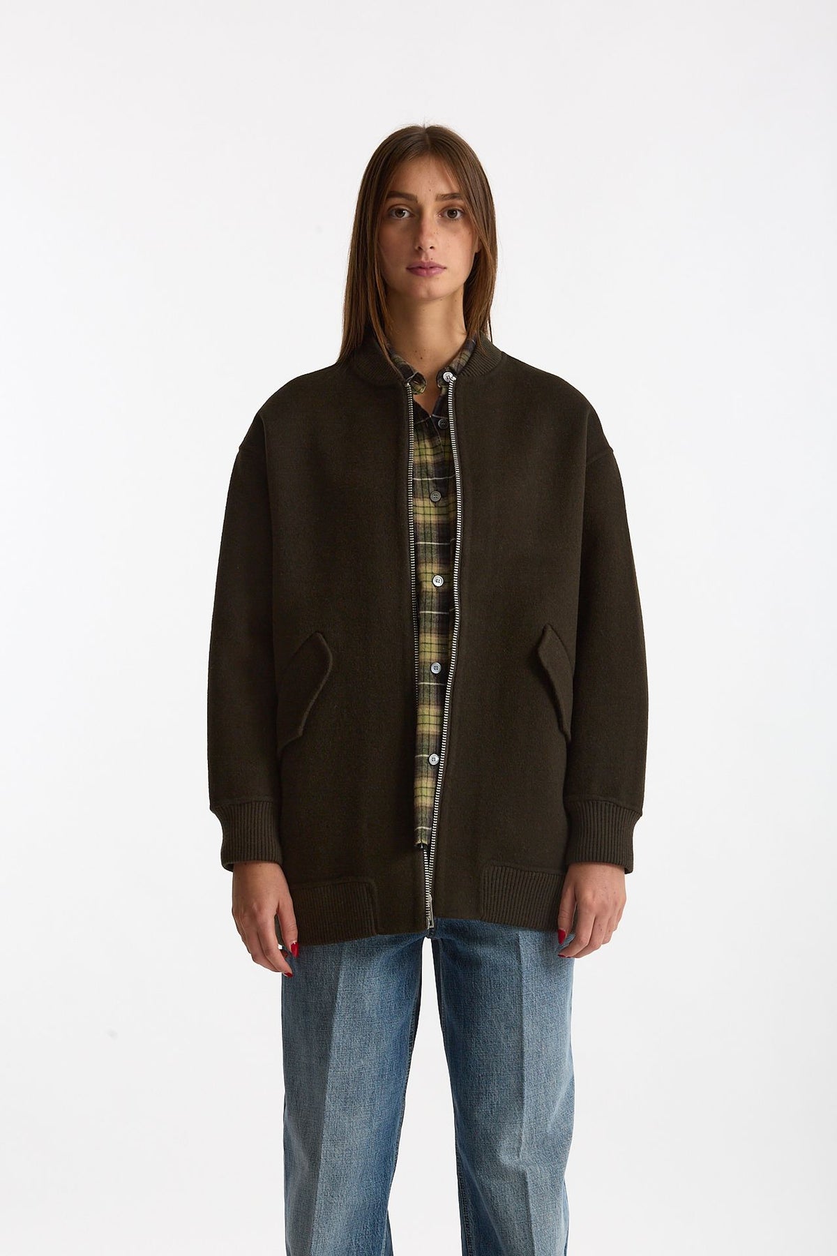 Bomber in lana ISLA verde militare women Department five - 2