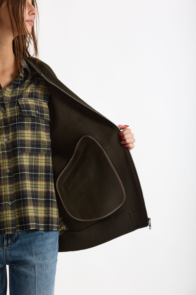 Bomber in lana ISLA verde militare women Department five - 7