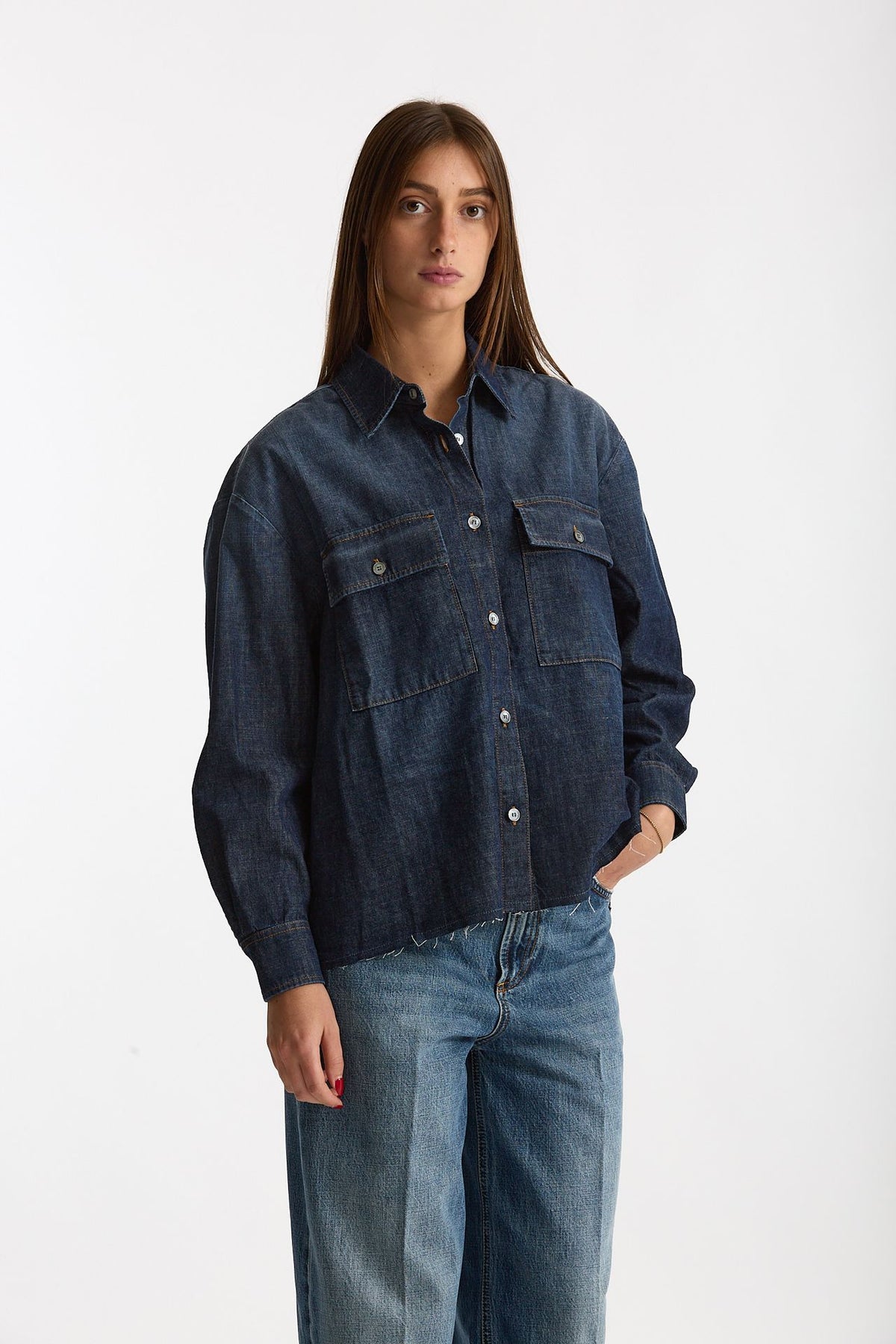Camicia BROTHER denim oversize women Department five - 3