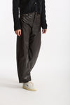 Pantalone ecopelle barrel GOOD marrone women Department five - 3