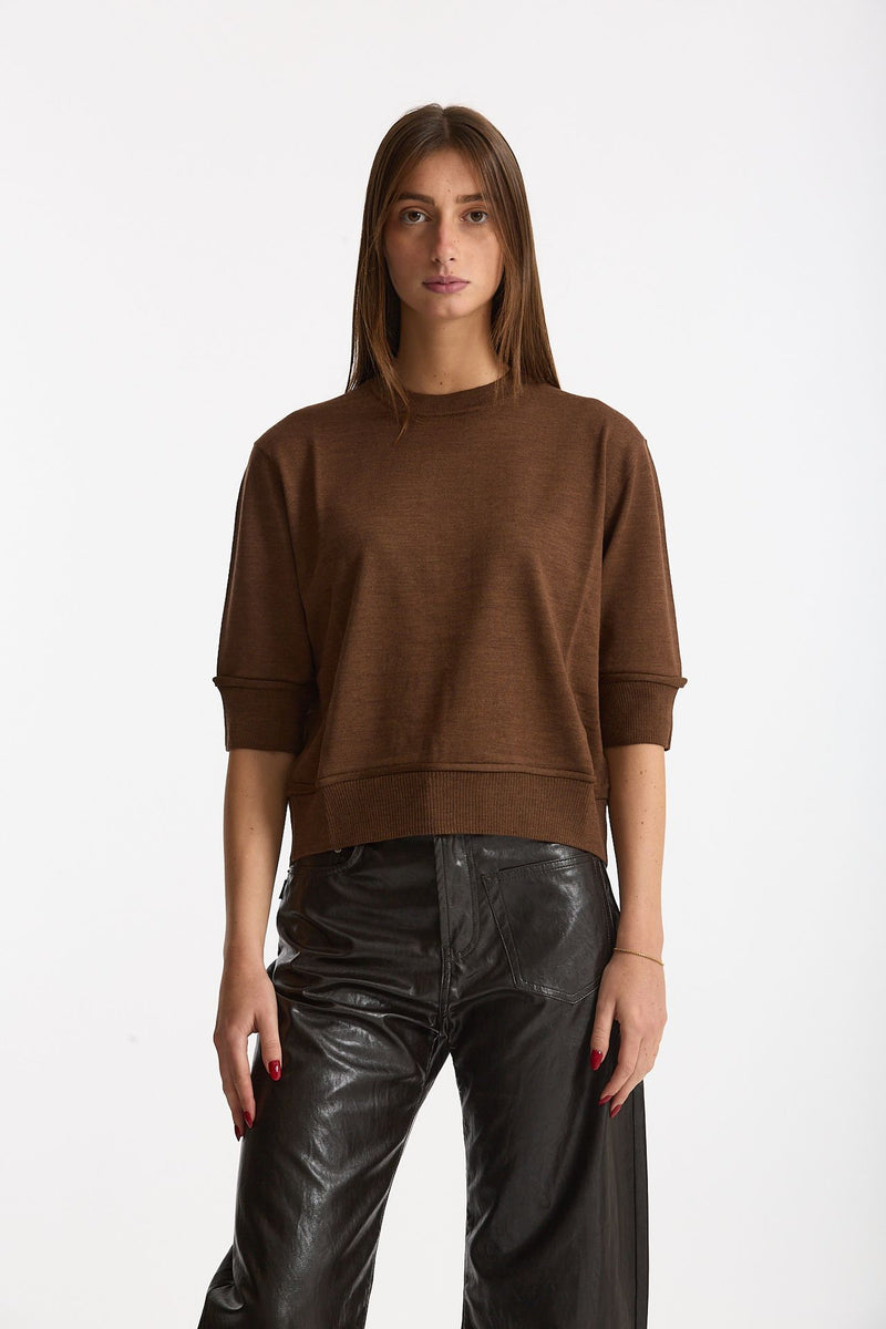 Maglia cut-out RAINI tabacco women Department five - 1
