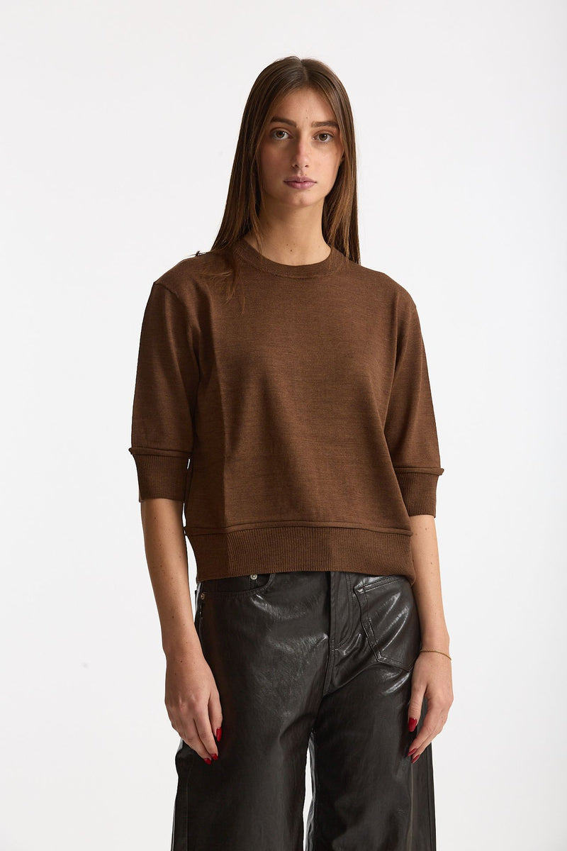 Maglia cut-out RAINI tabacco women Department five - 4