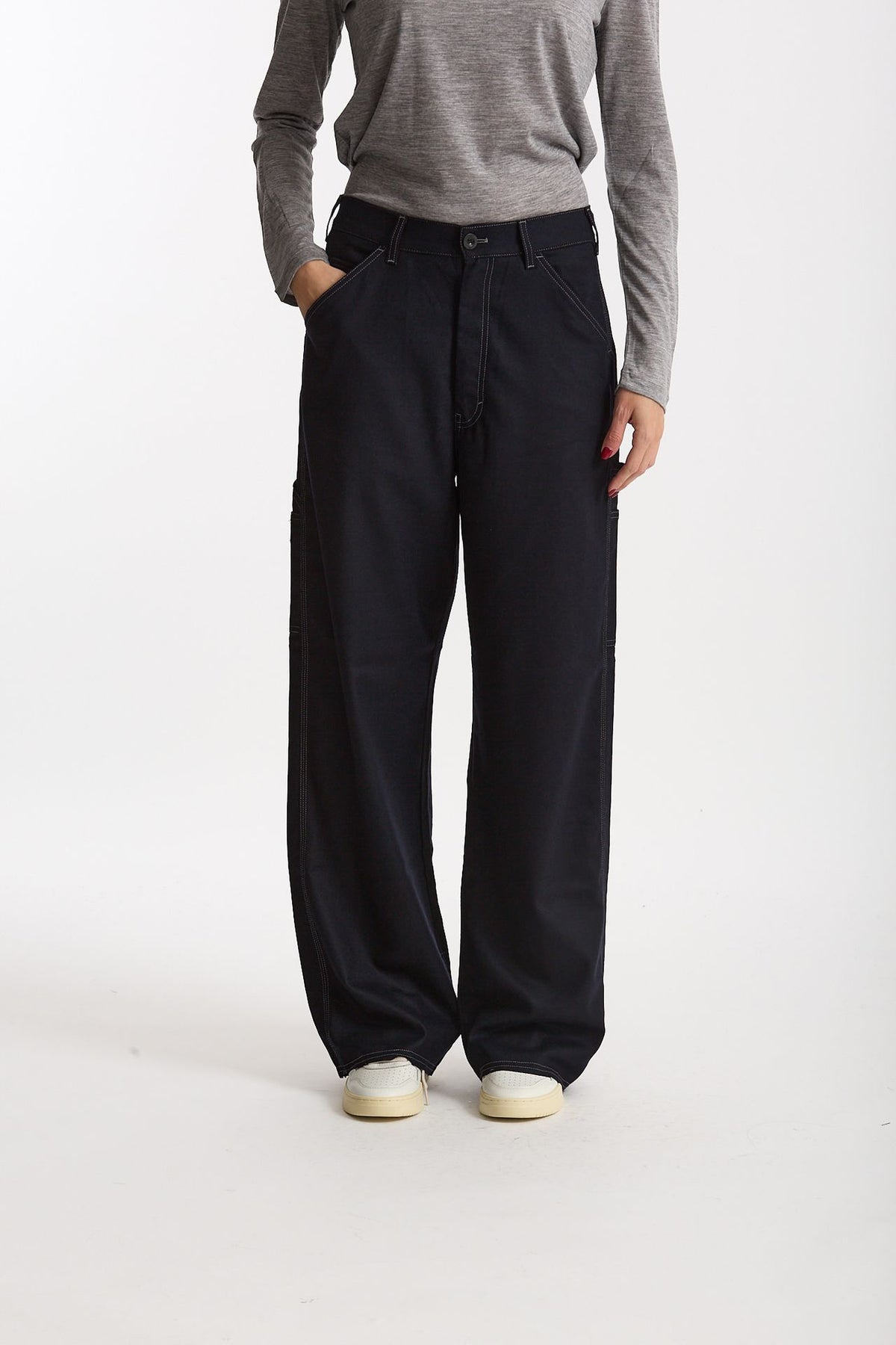 Pantalone work TYPE blu women Department five - 1