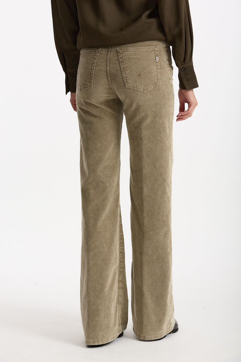 Pantalone palazzo AMBER beige women Dondup - 3