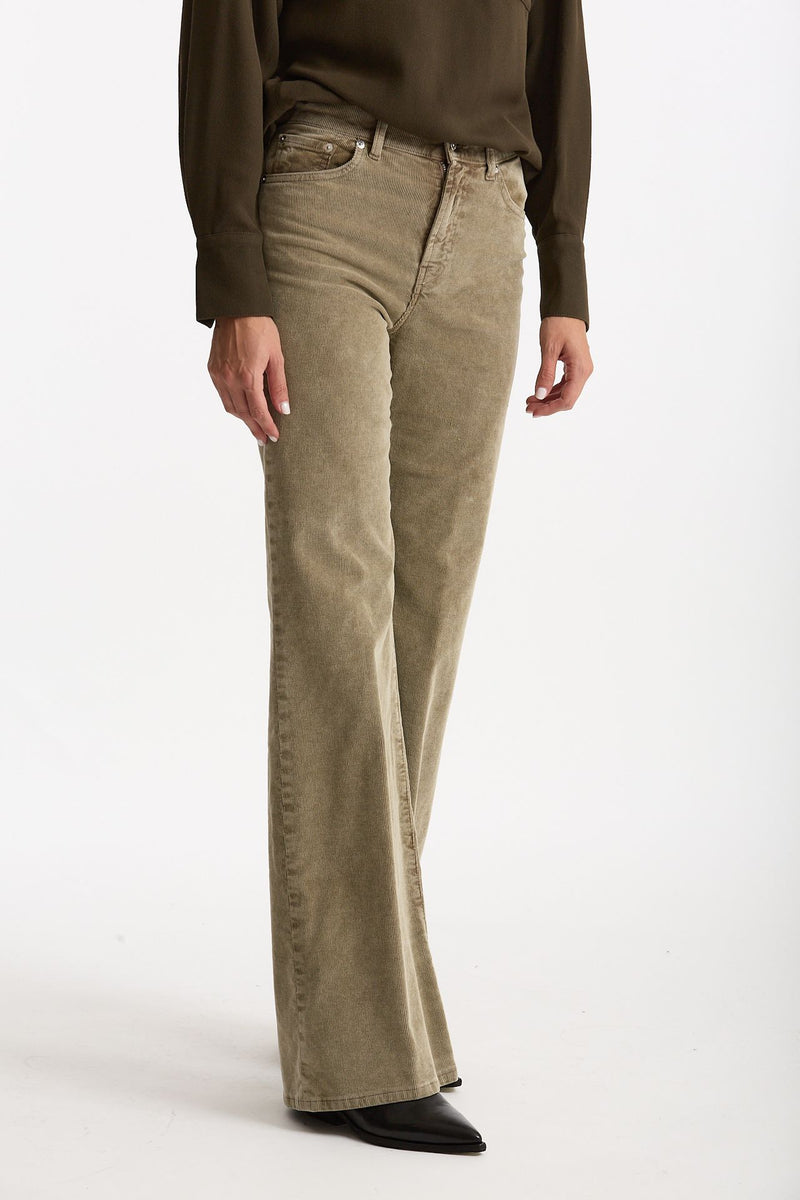 Pantalone palazzo AMBER beige women Dondup - 5