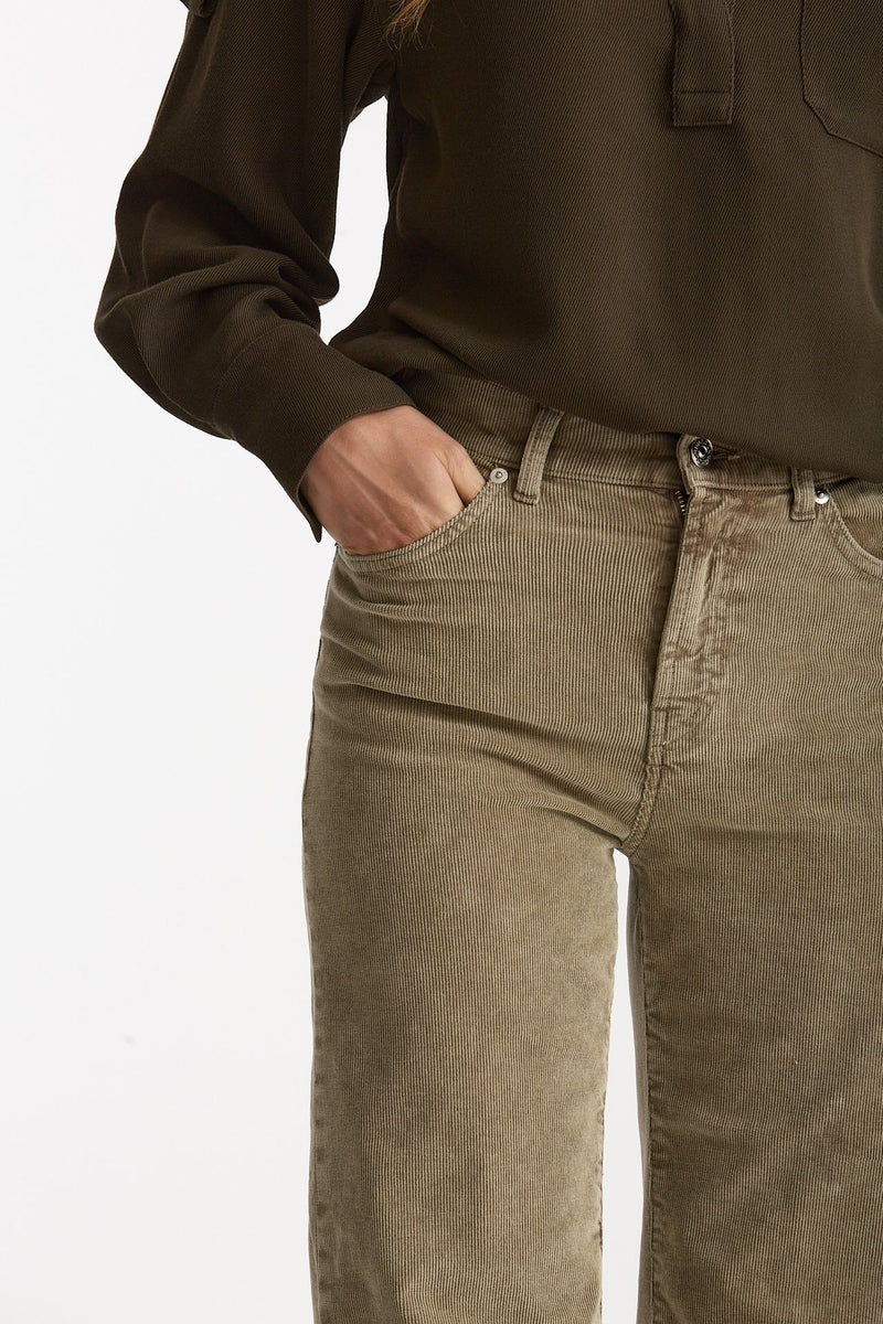 Pantalone palazzo AMBER beige women Dondup - 6