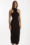 Abito a costine girocollo nero women Dondup - 4