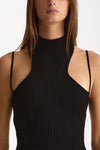 Abito a costine girocollo nero women Dondup - 6