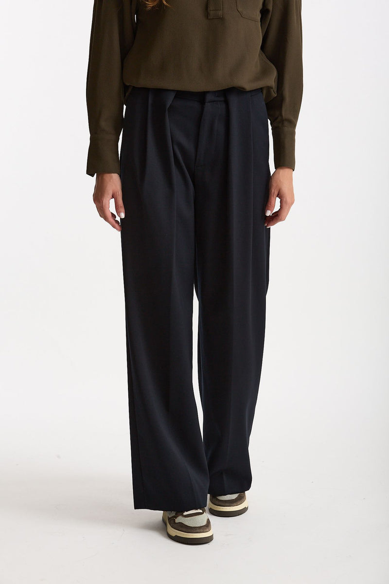 Pantalone wide leg LUCIANA blu women Dondup - 1