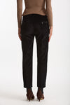 Pantalone slim in velluto NIMA nero women Dondup - 3