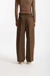 Pantalone spigato vita alta marrone women Dondup - 2