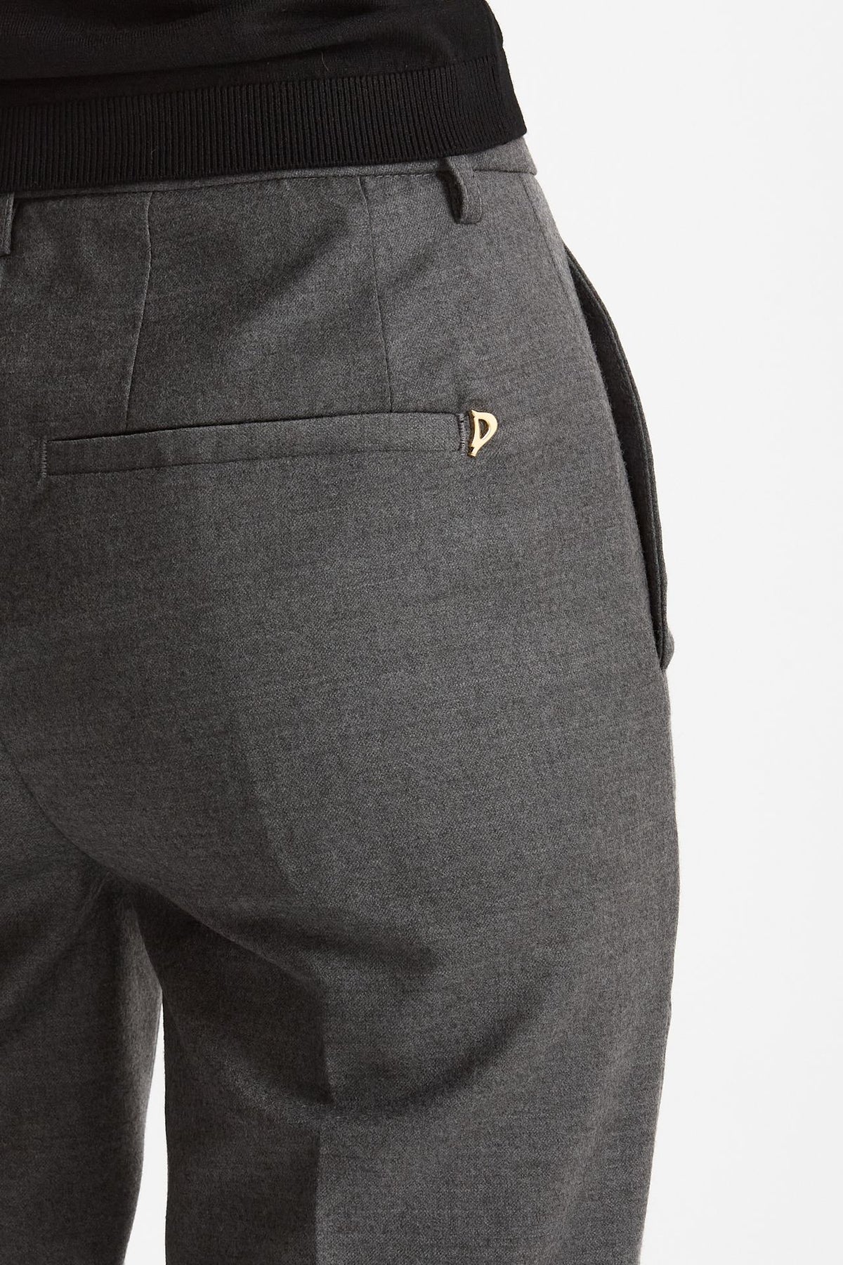 Pantalone palazzo grigio antracite women Dondup - 5