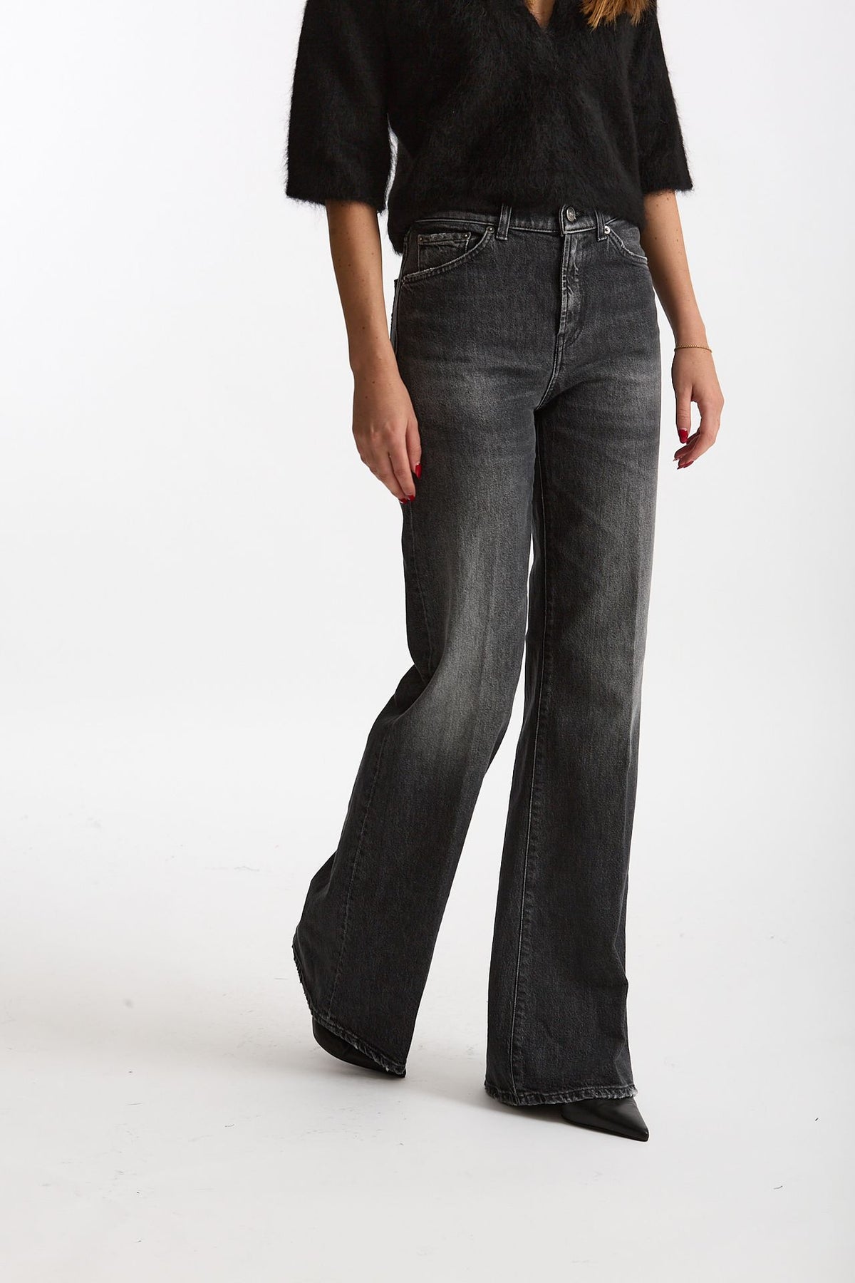 Jeans palazzo AMBER denim antracite women Dondup - 4