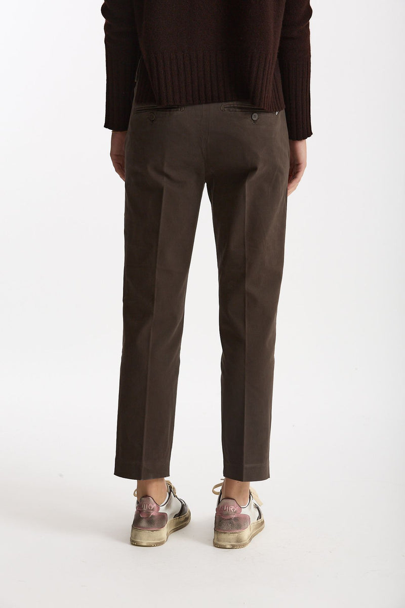 Pantalone slim NIMA in cotone marrone women Dondup - 3