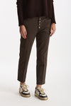 Pantalone slim NIMA in cotone marrone women Dondup - 1