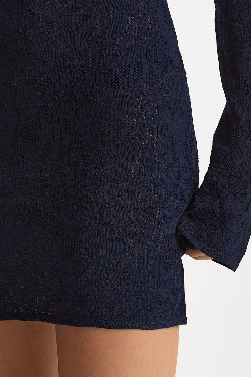 Abito ESIBIZIONISTA tricot slim blu women Dondup - 5