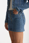 Gonna mini ESIBIZIONISTA in denim stretch women Dondup - 4