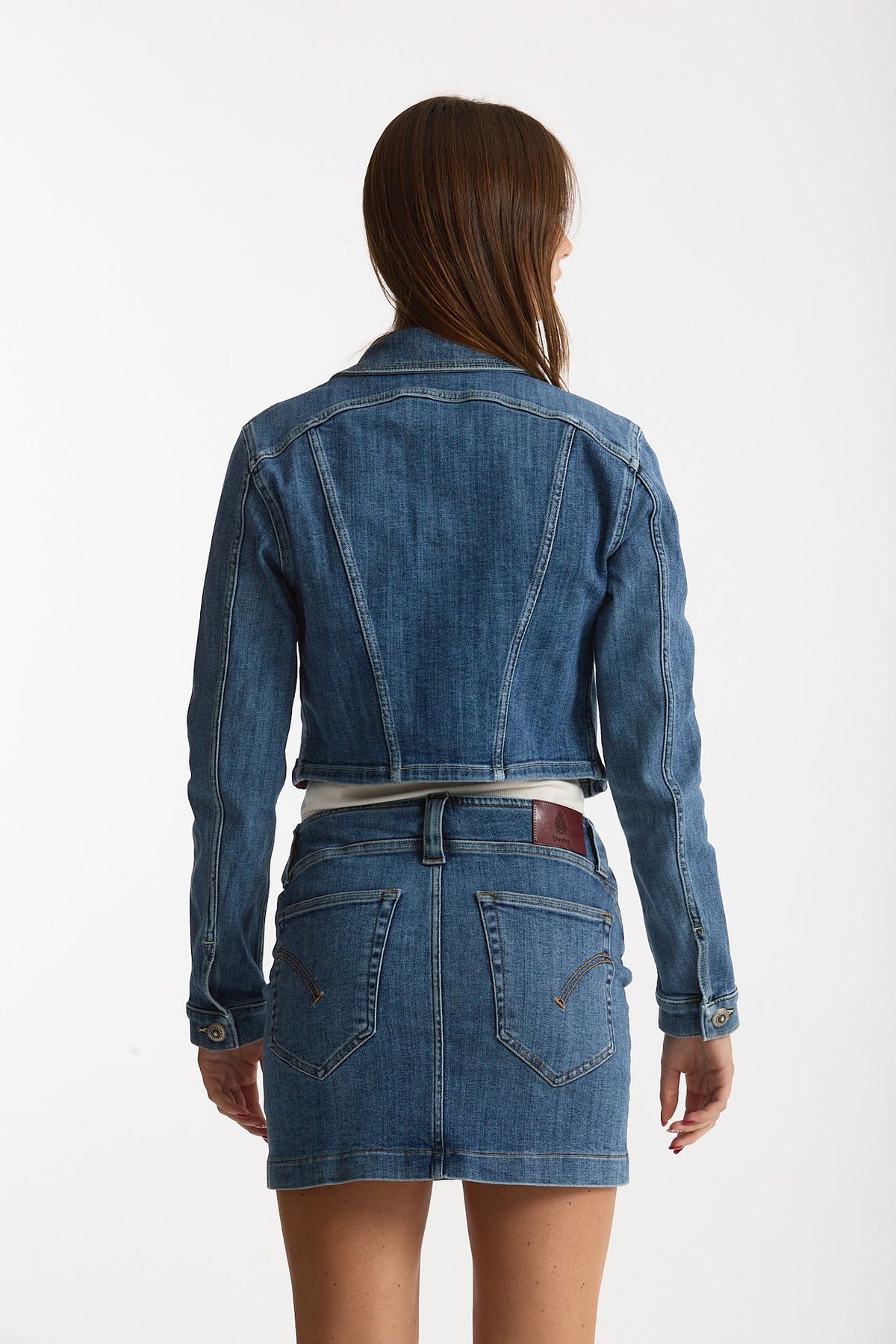 Giubbino ESIBIZIONISTA cropped in denim women Dondup - 3