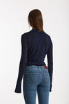Cardigan ESIBIZIONISTA in maglia jaquard blu women Dondup - 4