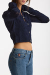Cardigan ESIBIZIONISTA in maglia jaquard blu women Dondup - 1