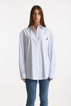 Camicia ESIBIZIONISTA over rigata bianco women Dondup - 2