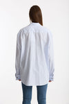 Camicia ESIBIZIONISTA over rigata bianco women Dondup - 3