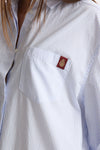 Camicia ESIBIZIONISTA over rigata bianco women Dondup - 5