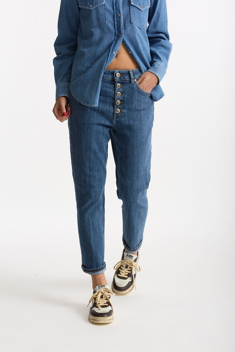 Jeans loose ESIBIZIONISTA KOONS in denim stretch women Dondup - 1